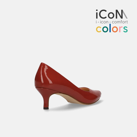 ラストワンiCoN COLORS:ポインテッドトゥ エナメル パンプス(C57171)ガーネット/mamian(マミアン)