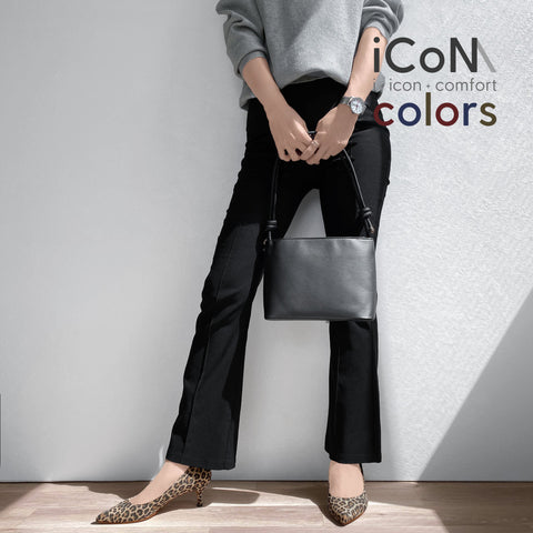 20%OFF:iCoN COLORS:ポインテッドトゥ スエード パンプス(C57172)レオパードS/mamian(マミアン)