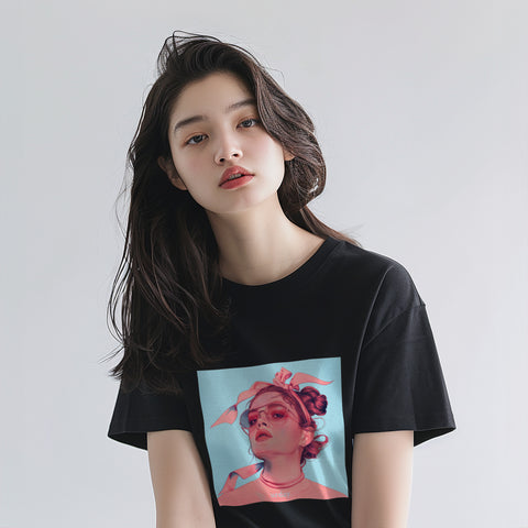 urday【Pop playfulness】Tシャツ(3082904)ブラック/ホワイト/urday(マミアン)