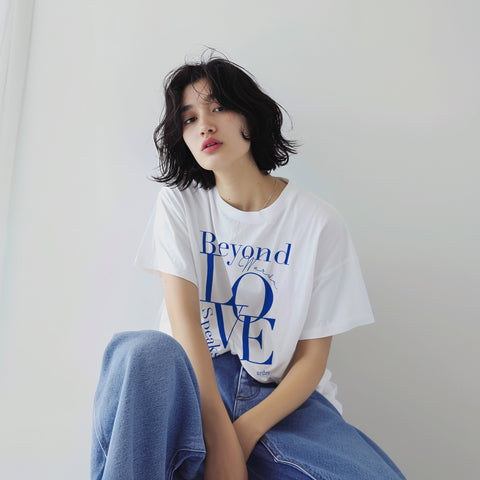 urday【BWLS】Tシャツ(4318439)ホワイト✕ブルー/urday(マミアン)