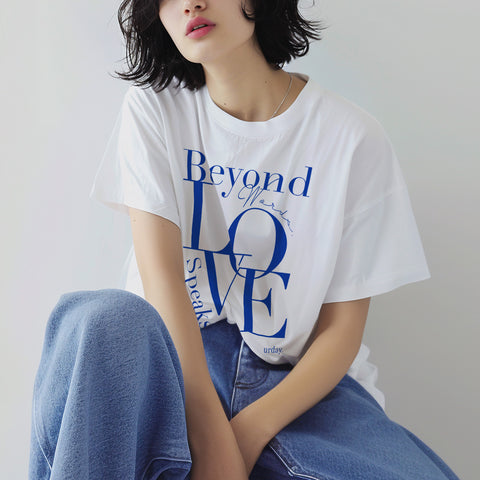 urday【BWLS】Tシャツ(4318439)ホワイト✕ブルー/urday(マミアン)