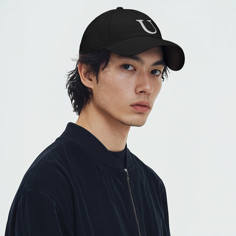 urday【Uイニシャル】ベースボールキャップ(7104904)ブラック/urday(マミアン)