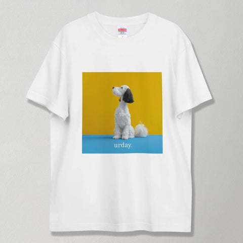 urday【Animal/White Dog/YB】フォトTシャツ(4406976)ホワイト/urday(マミアン)