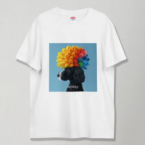 urday【Animal/Black Dog/LB】フォトTシャツ(8379668)ホワイト/urday(マミアン)