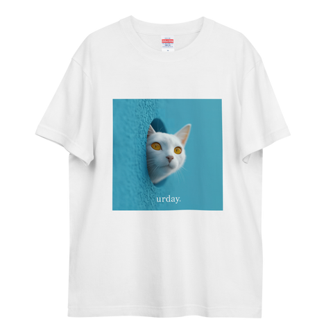 urday【Animal/White Cat/LB】フォトTシャツ(1298002)ホワイト/urday(マミアン)