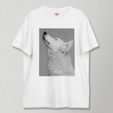 urday【Animal/White Dog/WB】フォトTシャツ(8202181)ホワイト/urday(マミアン)