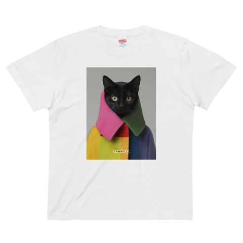 urday【Animal/Black Cat/G】フォトTシャツ(6214581)ホワイト/urday(マミアン)