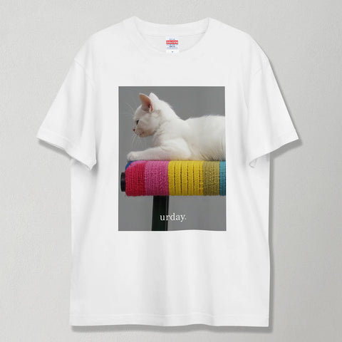 urday【Animal/White Cat/G】フォトTシャツ(1143866)ホワイト/urday(マミアン)