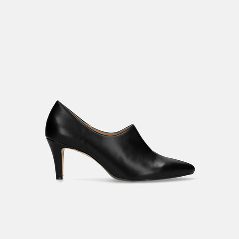 2025AW:フロント スリット ブーティ(7235)ブラック/mamian(マミアン)