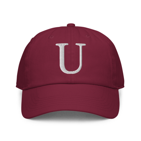urday【Uイニシャル】ベースボールキャップ(4719127)バーガンディ/urday(マミアン)