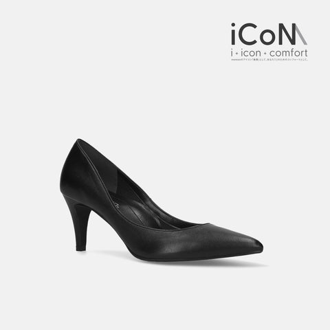 iCoN BASIC:7cmヒールポインテッドトゥUカットパンプス(7203BC)/mamian(マミアン)