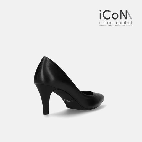 iCoN BASIC:7cmヒールポインテッドトゥUカットパンプス(7203BC)/mamian(マミアン)