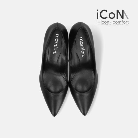 iCoN BASIC:7cmヒールポインテッドトゥUカットパンプス(7203BC)/mamian(マミアン)