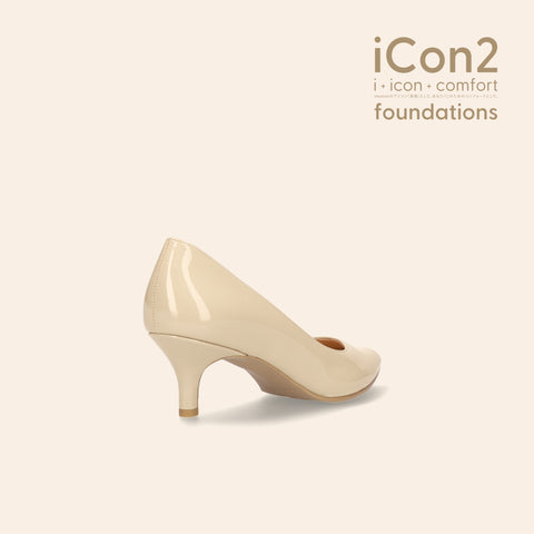 限定特価990円:iCon2 Foundations:ポインテッドトゥ パンプス(F5718)メルティペール/mamian(マミアン)