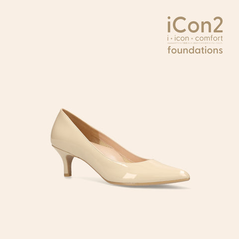 限定特価990円:iCon2 Foundations:ポインテッドトゥ パンプス(F5718)メルティペール/mamian(マミアン)