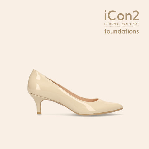 限定特価990円:iCon2 Foundations:ポインテッドトゥ パンプス(F5718)メルティペール/mamian(マミアン)