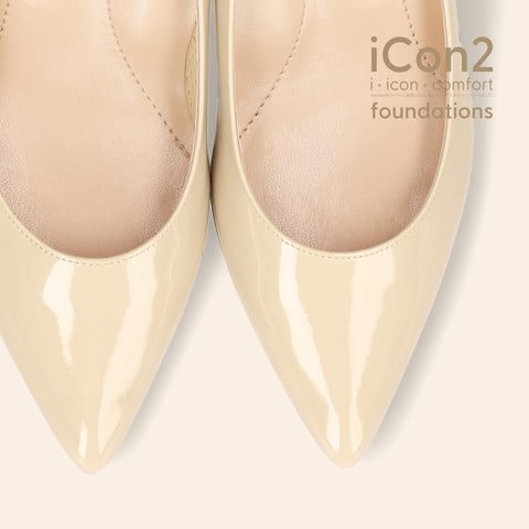 限定特価990円:iCon2 Foundations:ポインテッドトゥ パンプス(F5718)メルティペール/mamian(マミアン)