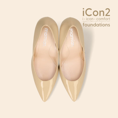 30%OFF:iCon2 Foundations 2024:ポインテッドトゥ パンプス(F970)メルティバニラ/mamian(マミアン)
