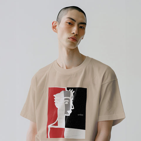 urday【Reflection in Pieces】Tシャツ(6290121)ライトベージュ/urday(マミアン)
