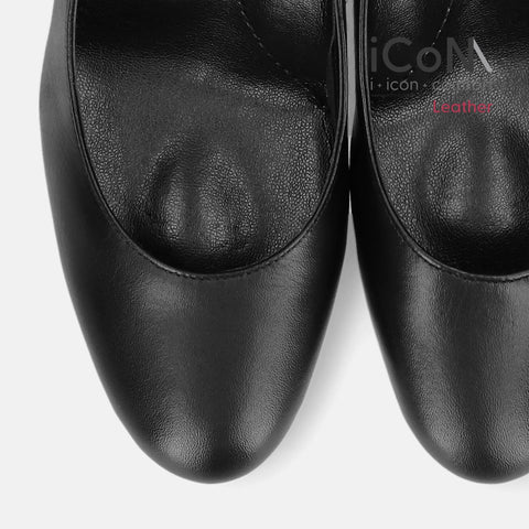 ラストワンiCoN BASIC【Leather】:7cmヒールラウンドトゥパンプス(10565)本革/mamian(マミアン)