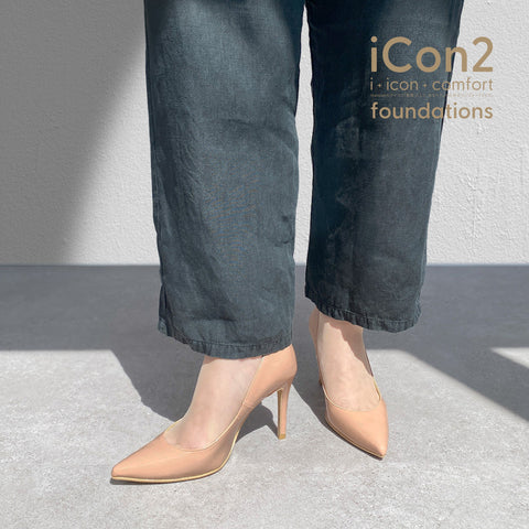 30%OFF:iCon2 Foundations 2024:ポインテッドトゥ パンプス(F970)メルティコーラル/mamian(マミアン)