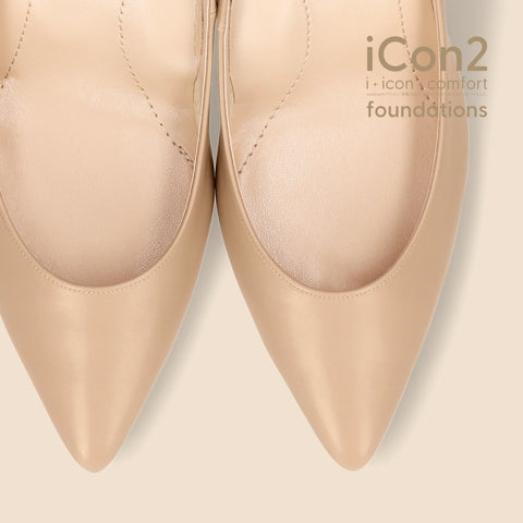 30%OFF:iCon2 Foundations 2024:ポインテッドトゥ パンプス(F7203)モイストナチュラル/mamian(マミアン)