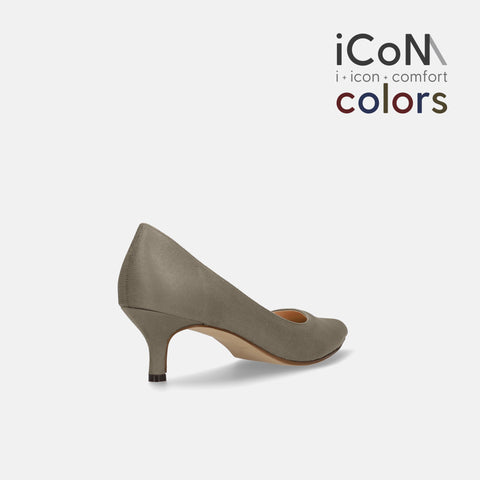 20%OFF：iCoN COLORS：ポインテッドトゥ スエード パンプス（C57172）グレージュS/mamian（マミアン）