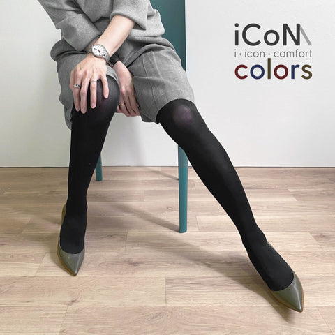 20%OFF：iCoN COLORS：ポインテッドトゥ スムース パンプス（C76533）カーキ/mamian（マミアン）