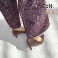 10%OFF：2025SS：iCoN COLORS：ポインテッドトゥ エナメル パンプス（C76531）ダークグレージュE/mamian（マミアン）