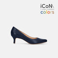 2025SS：iCoN COLORS：ポインテッドトゥ スムース パンプス（C57173）ネイビー/mamian（マミアン）