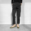 20%OFF：ストラップデザイン 甲浅フラットシューズ（4801）オリーブCR/mamian（マミアン）