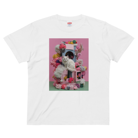 urday【Animal／White Cat／P】フォトTシャツ（8828443）ホワイト/urday（マミアン）