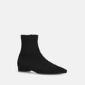 60%OFF：ポインテッドトゥ ストレッチフラットブーツ（4788）ブラックS/mamian（マミアン）