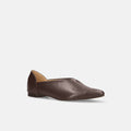 2026AWBI：ポインテッドトゥ フラット バブーシュ（137）ダークブラウン/mamian（マミアン）