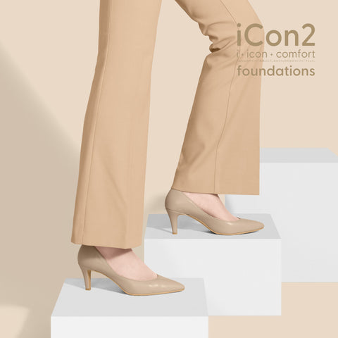 iCon2 Foundations 2024：ポインテッドトゥ パンプス（F7203）モイストジンジャー/mamian（マミアン）