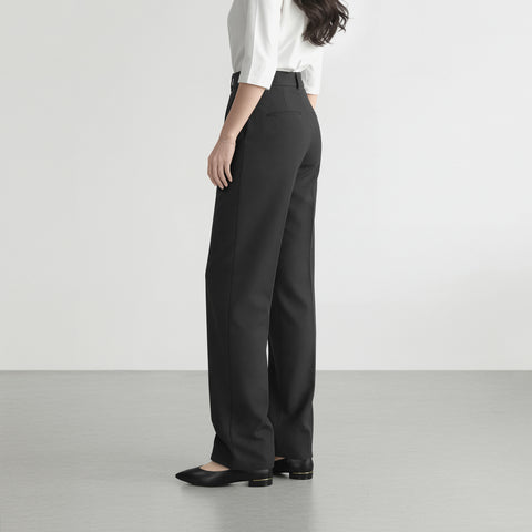 予約：メタルアクセント Vカットフラットシューズ（m17067）ブラック