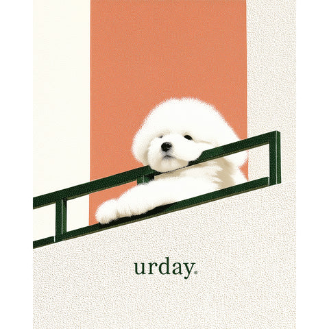 予約：urday【dog】アートワークスウェットシャツ（u-a-sw-0001-07）ホワイト