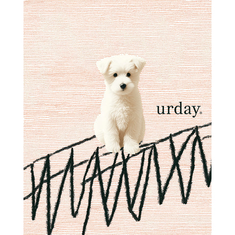 予約：urday【dog】アートワークスウェットシャツ（u-a-sw-0001-10）ブラック